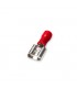 Enchufable Hembra Plano 7.4/1.5mm Rojo 50 uds
