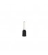 Puntera Aislada 1.5mm Negro 50 uds