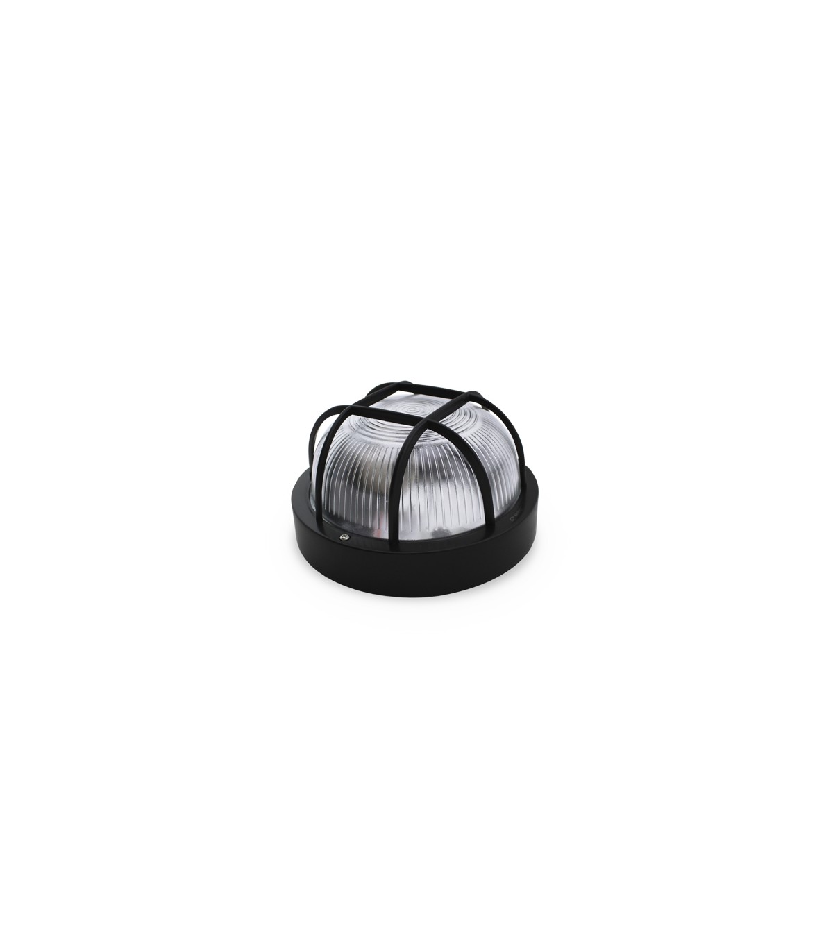Aplique Redondo PVC E27 Max 60W Negro