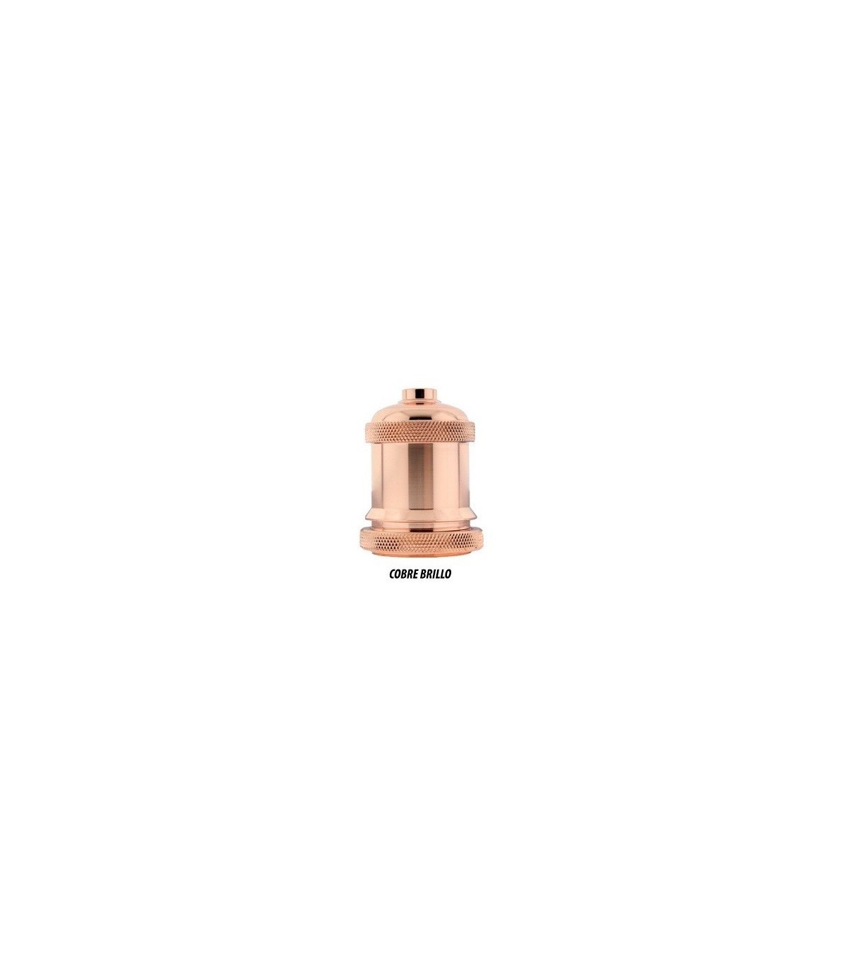 Portalámparas/Florón Nice E27 Cobre Brillo