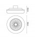 Ventilador Aero DC 40W 2400Lm 4 Aspas Blanco CCT