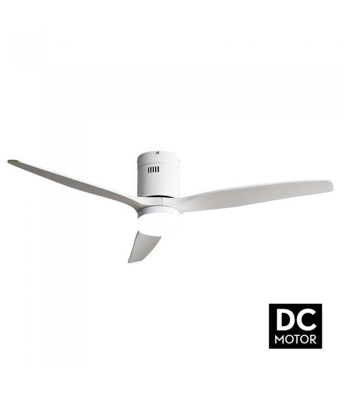 Ventilador de Techo AGUILON DC Blanco 20W 2450LM 3 Aspas Blanco CCT