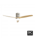 Ventilador de Techo AGUILON DC Níquel 20W 2450LM 3 Aspas Haya CCT