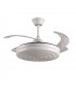 Ventilador Arcos DC 72W 6480Lm 4 Aspas Blanco APP Tuya CCT
