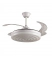 Ventilador Arcos DC 72W 6480Lm 4 Aspas Blanco APP Tuya CCT