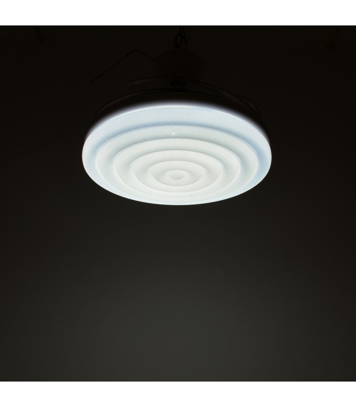 Ventilador Arcos DC 72W 6480Lm 4 Aspas Blanco APP Tuya CCT