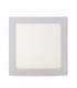 Plafón superficie LED 20W 2.000Lm 120° IP40 Cuadrado Blanco