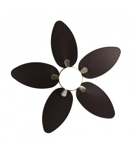 Ventilador de Techo BORASCO Níquel DC 24W 2950Lm 5 Aspas Marrón CCT