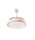 Ventilador LED Cosmos DC 72W 4 aspas 6480Lm Blanco / Haya CCT