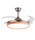 Ventilador LED Cosmos DC 72W 4 aspas 6480Lm Níquel / Haya CCT