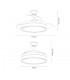 Ventilador de Techo Criador DC 72W 3 Aspas 6117Lm Blanco CCT