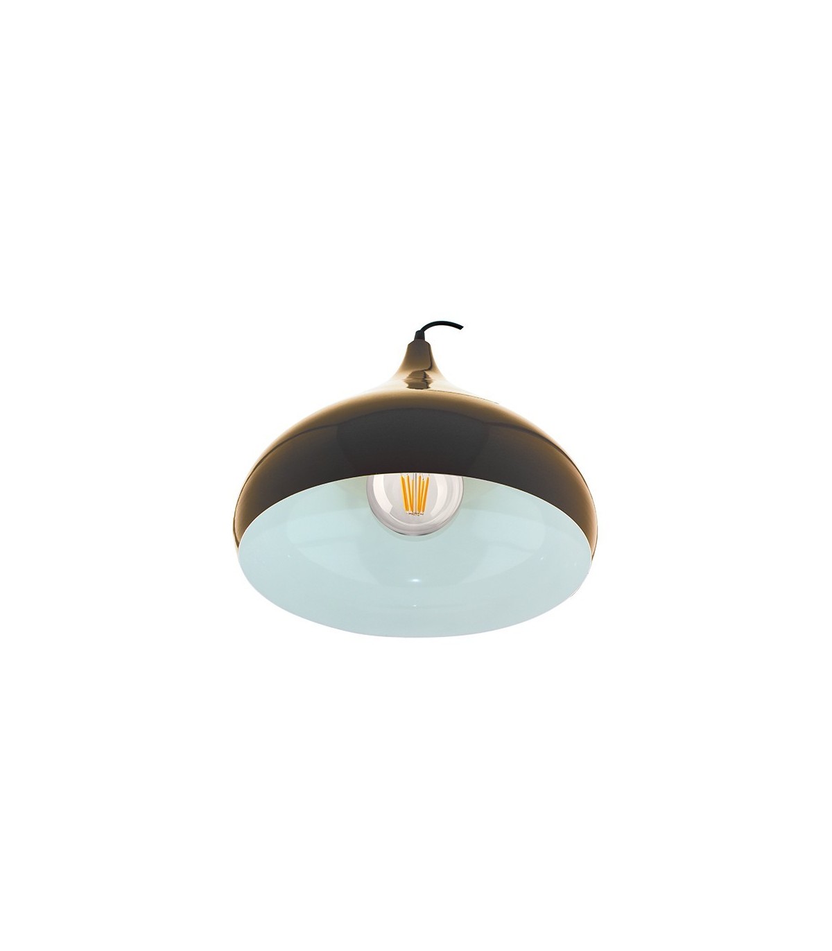 Lámpara de techo Coppen Black E27 IP20