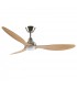 Ventilador de Techo Delfos DC 20W 2000Lm 3 Aspas Níquel / Haya 4000K