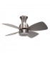 Ventilador Fresco AC 16W 1600Lm 4 Aspas Níquel