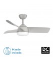 Ventilador de Techo HAUR DC 24W 2950Lm 3 Aspas Plata CCT
