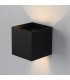 Aplique LED de pared 6W 540Lm 10º-90º IP54 Black Cube