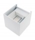 Aplique LED de pared 6W 540Lm 10º-90º IP54 White Cube