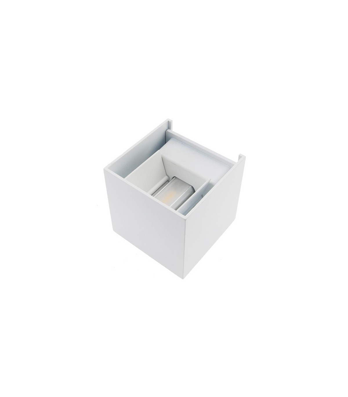 Aplique LED de pared 6W 540Lm 10º-90º IP54 White Cube