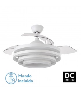 Ventilador Kai DC 72W 6120Lm 3 Aspas Blanco CCT