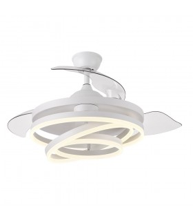 Ventilador Kai DC 72W 6120Lm 3 Aspas Blanco CCT