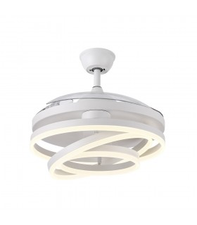 Ventilador Kai DC 72W 6120Lm 3 Aspas Blanco CCT