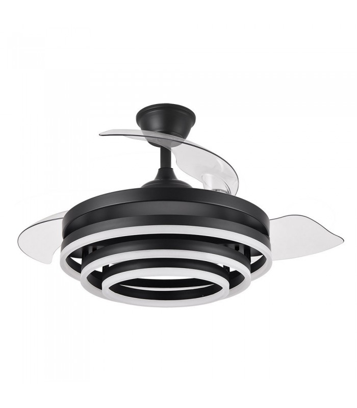 Ventilador Kai DC 72W 6120Lm 3 Aspas Negro CCT