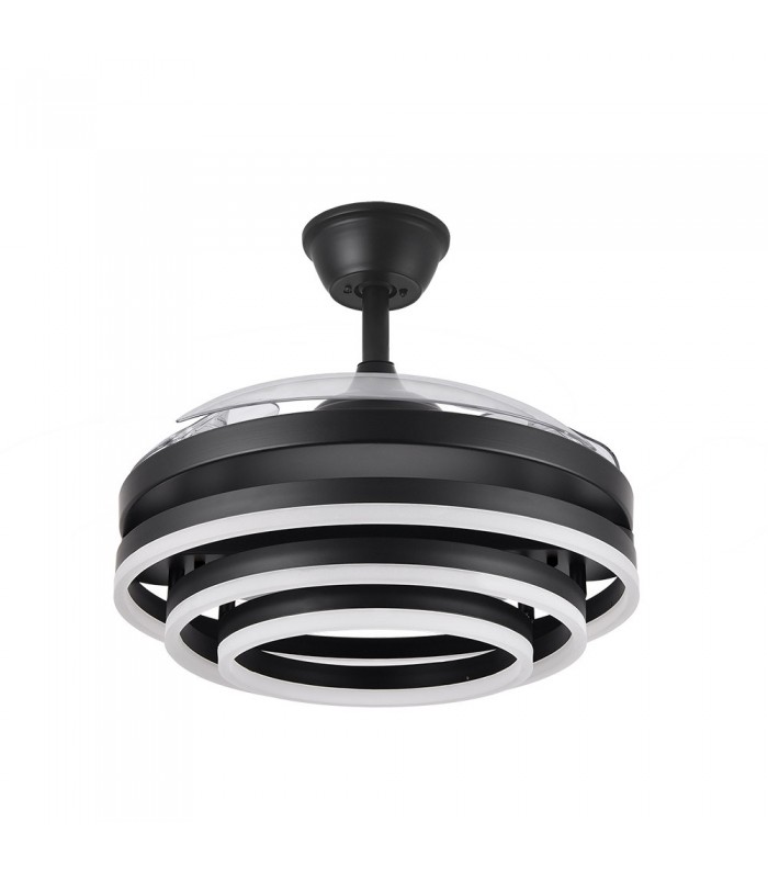 Ventilador Kai DC 72W 6120Lm 3 Aspas Negro CCT