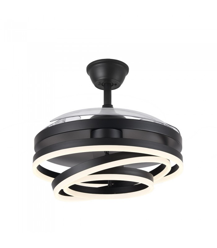 Ventilador Kai DC 72W 6120Lm 3 Aspas Negro CCT