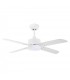 Ventilador Kenia DC Blanco 18W 1800Lm 4 Aspas Blanco CCT