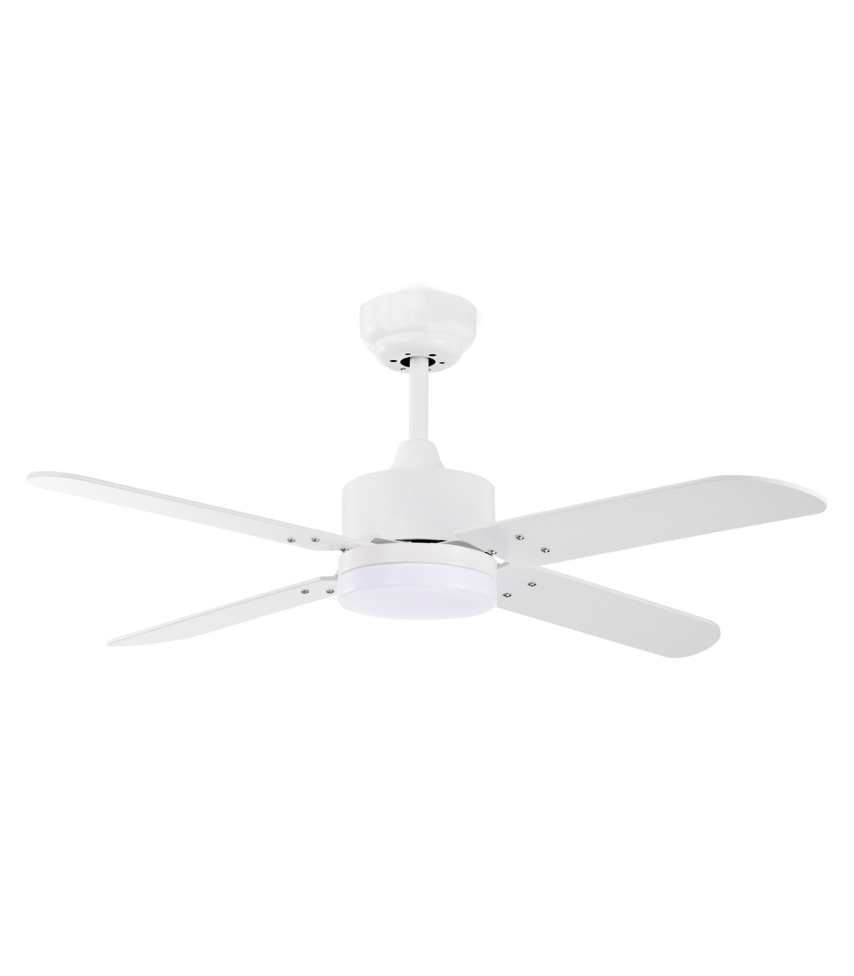 Ventilador Kenia DC Blanco 18W 1800Lm 4 Aspas Blanco CCT