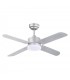 Ventilador Kenia DC Plata 18W 1800Lm 4 Aspas Reversibles Plata / Haya CCT