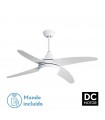Ventilador de Techo KLOD DC Blanco 4 Aspas Blanco 2xE27