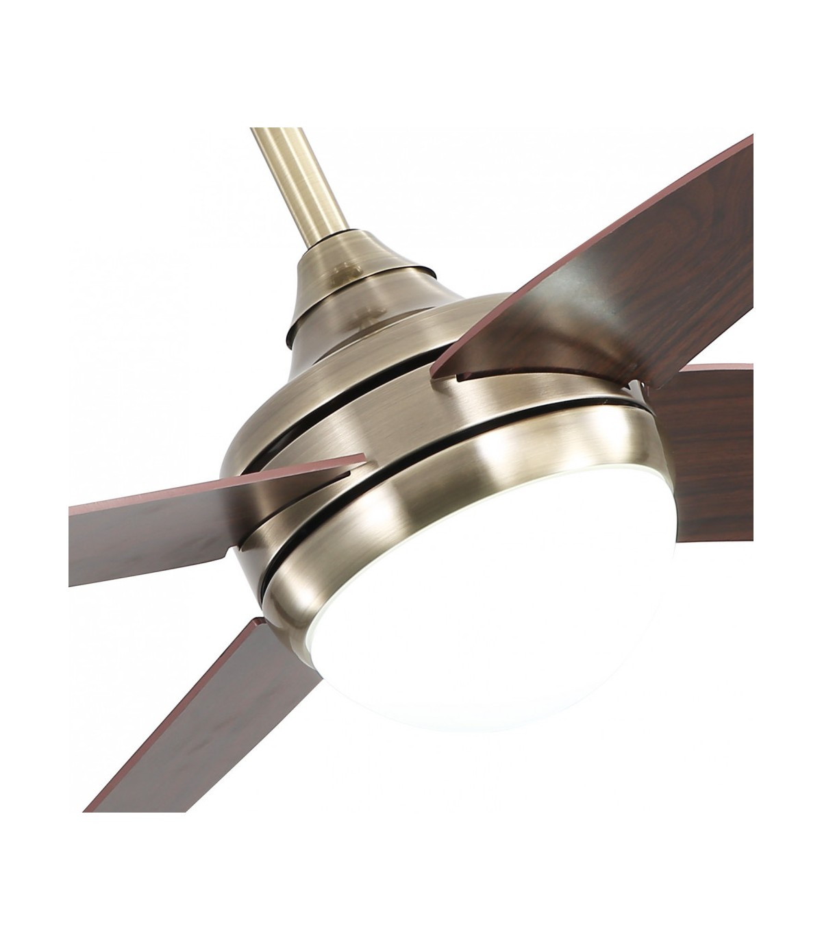 Ventilador de Techo KLOD DC Cuero 4 Aspas Cerezo 2xE27