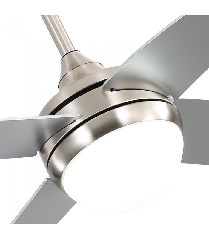 Ventilador de Techo KLOD DC Níquel 4 Aspas Plata 2xE27