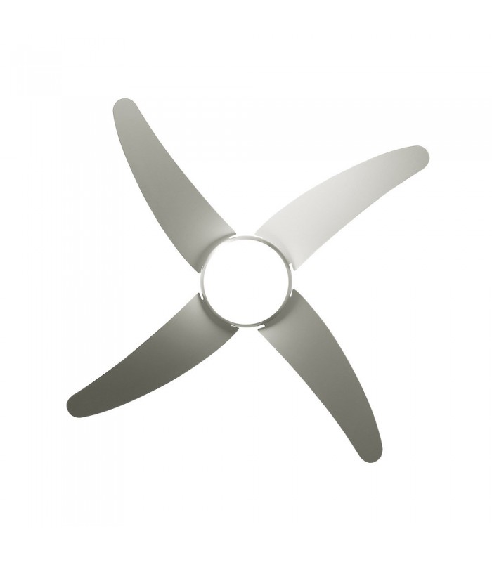 Ventilador de Techo KLOD DC Níquel 4 Aspas Plata 2xE27