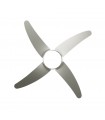 Ventilador de Techo KLOD DC Níquel 4 Aspas Plata 2xE27