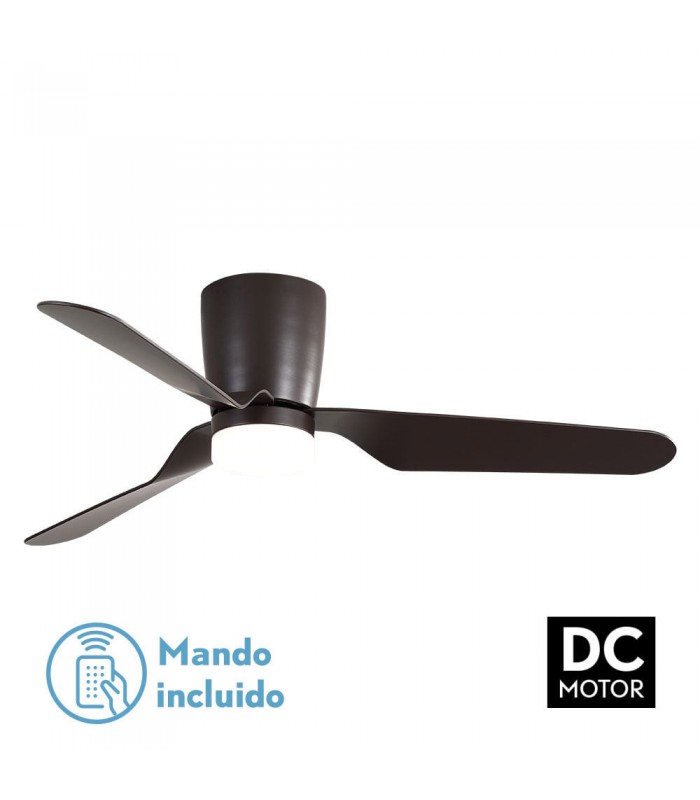Ventilador de Techo KOCHI Marrón DC 18W 2350Lm 3 Aspas Marrón CCT