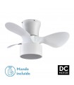 Ventilador Kos DC 24W 2390Lm 3 Aspas Blanco CCT