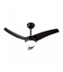 Ventilador Kusi DC 3 Aspas Negro 2xE27