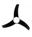 Ventilador Kusi DC 3 Aspas Negro 2xE27