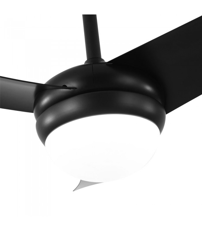 Ventilador Kusi DC 3 Aspas Negro 2xE27