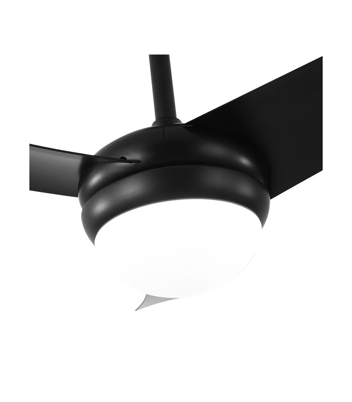 Ventilador Kusi DC 3 Aspas Negro 2xE27