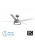 Ventilador de Techo LEBECHE DC Gris 25W 2495Lm 5 Aspas Reversibles Blanco/Haya CCT