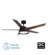 Ventilador de Techo LEBECHE DC Marrón 25W 2495Lm 5 Aspas Reversibles Nogal/Roble CCT
