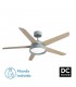 Ventilador de Techo LEBECHE DC Verde 25W 2495Lm 5 Aspas Reversibles Blanco/Haya CCT