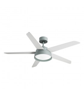 Ventilador de Techo LEBECHE DC Verde 25W 2495Lm 5 Aspas Reversibles Blanco/Haya CCT