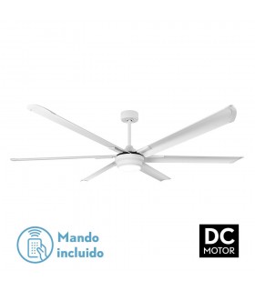 Ventilador de Techo MAREA Blanco DC 30W 3250Lm 6 Aspas CCT