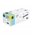 Ventilador de Techo MARIN DC Níquel 3 Aspas Roble Sin Luz