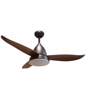 Ventilador Marino DC 16W 1600Lm 3 Aspas Marrón