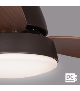 Ventilador Marino DC 16W 1600Lm 3 Aspas Marrón